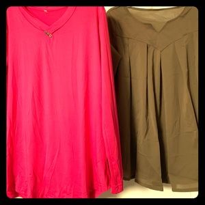 2 brand new blouses, never worn, XL - $20 bundle